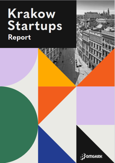 Okładka raportu: Startupy w Krakowie